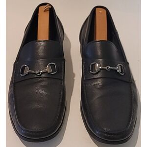 Monte Rosso Trieste Horsebit Black Slip-On Loafers Size 13M Men's Made In Italy‎